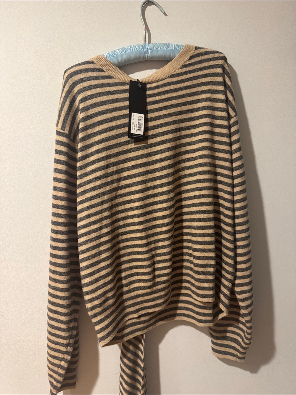 LIONESS• wool striped sweater with matching scarf - Picture 7 of 10